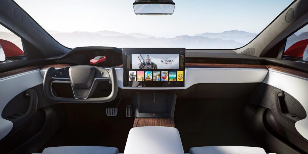 Tesla Model S 2021 facelift interieur