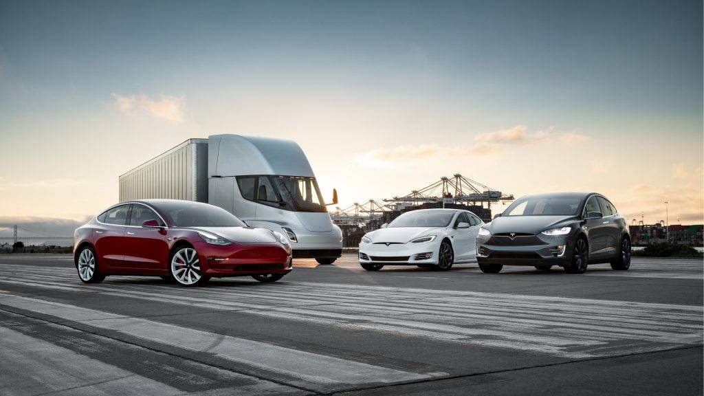 Tesla fleet photo