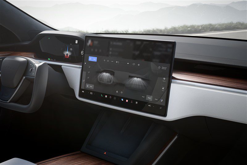 groter scherm nieuwe Tesla Model S en X